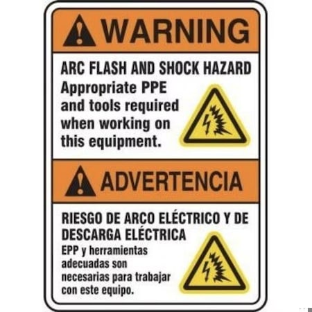 Accuform BILINGUAL SAFETY SIGN  SPANISH SBMELC361XP SBMELC361XP